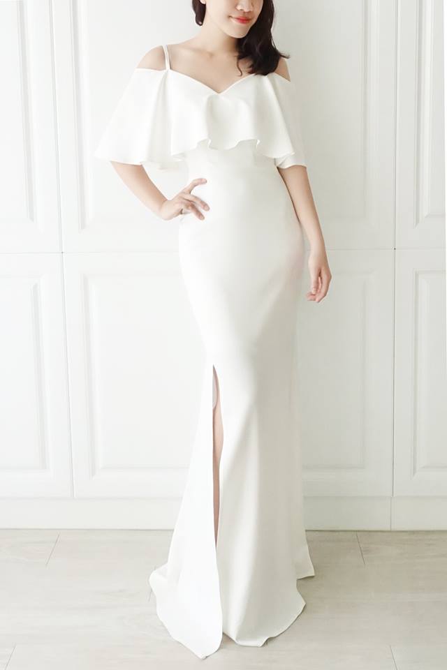 美式簡約綢緞輕白紗 - 愛情蔓延精緻婚紗 - 台中婚紗 | 禮服出租 | 婚紗推薦
